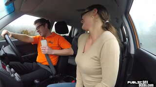 Европска хоттие добија јебено од позади са својим асфалтирање пута наставника