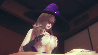 Genshin Impact Hentai - vidikovac Lise titjob pušenje i penetration