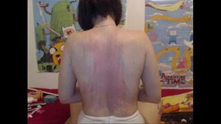 Caning viņas atpakaļ pēriens tits 1